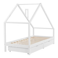 Kinderbett Assling mit 2 Schubkasten 90x200cm