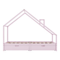 Kinderbett Assling mit 2 Schubkasten und Matratze 90x200cm