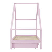 Kinderbett Assling mit 2 Schubkasten 90x200cm Rosa