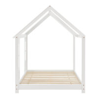 Kinderbett Tostedt 90x200cm mit Matratze Weiss