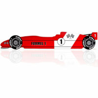 Kinderbett Rennbett Formel 1 ~ rot