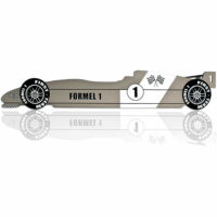 Kinderbett Rennbett Formel 1 ~ silber