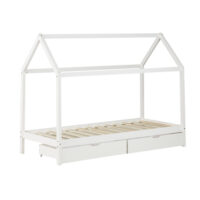 Kinderbett mit Schubladen 90x200cm Weiss