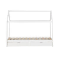 Kinderbett mit Schubladen 90x200cm Weiss
