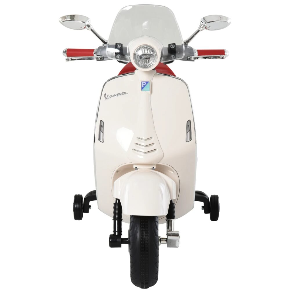 Kindermotorrad Vespa 3-6 Jahre Elektromotorrad weiss