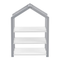 Kinderregal Mayen 85x60x30 cm 3 Ablagen Antik Grau