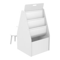 Kindertisch mit Maltafel Ferrol 88x51x49cm Weiss