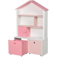 Kinderregal Bücherregal für Mädchen Rosa