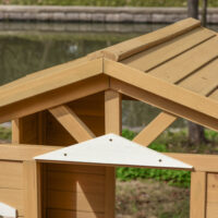 Kinderspielhaus Holz Garten Spielhaus 204 x 107 x 140 cm