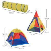 Kinderzelt Spielzelt Tunnel 360cm Spielhaus