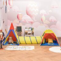 Kinderzelt Spielzelt Tunnel 360cm Spielhaus
