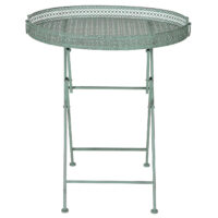 Klapptisch Metall Gartentisch klappbar antik-grün