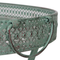 Klapptisch Metall Gartentisch klappbar antik-grün