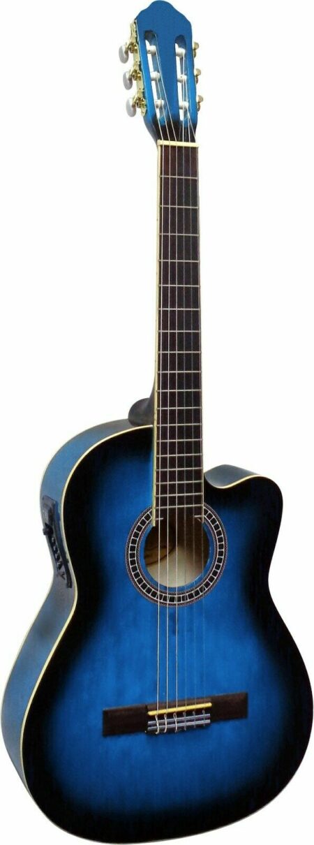 Klassische Gitarre mit Tonabnehmer 4 Band EQ & Cutaway