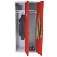 Kleiderspind Doppelspind Valberg 183x81x50cm ~ rot