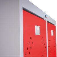 Kleiderspind Doppelspind Valberg 183x81x50cm ~ rot