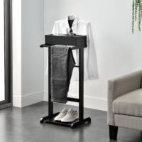 Kleiderständer Miquelon Teleskop Garderobe mit 2 Körben