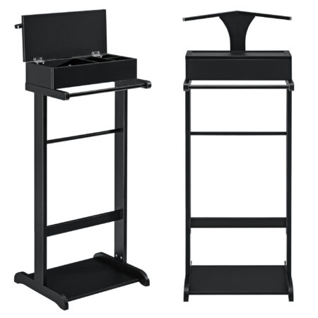 Kleiderständer Miquelon Teleskop Garderobe mit 2 Körben