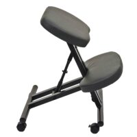 Kniestuhl Sitzhocker Bürostuhl höhenverstellbar mit Rollen schwarz