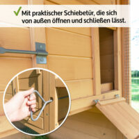 Komfort Hühnerhaus Hühnerstall mit Nistkasten