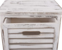 Kommode 57x35x27cm Shabby-Look Vintage weiss