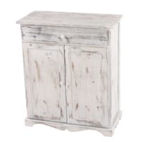 Kommode 78x66x33cm Shabby-Look Vintage ~ weiss