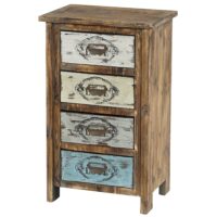 Kommode Cadiz Shabby-Look Vintage 79x48x33cm
