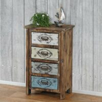 Kommode Cadiz Shabby-Look Vintage 79x48x33cm