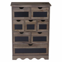 Kommode Ermelo Schubladenschrank mit Tafel Shabby-Look