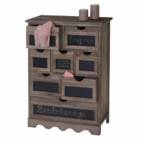 Kommode Ermelo Schubladenschrank mit Tafel Shabby-Look
