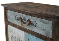Kommode Funchal Shabby-Look Vintage 84x80x40cm