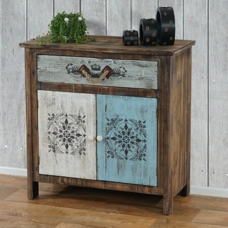 Kommode Funchal Shabby-Look Vintage 84x80x40cm