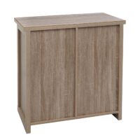 Kommode JAM-K75 Regal Schiebetüre Industrial Metall 84x80x40cm