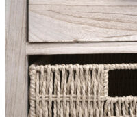 Kommode JAM-K84 mit Körben Holz FSC dunkelbraun Körbe dunkelbraun