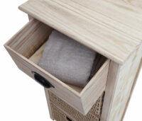 Kommode JAM-K84 mit Körben Holz FSC dunkelbraun Körbe dunkelbraun
