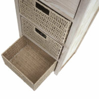 Kommode JAM-K84 mit Körben Holz FSC dunkelbraun Körbe dunkelbraun