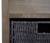 Kommode JAM-K84 mit Körben Holz FSC natur Körbe hellbraun
