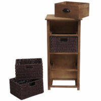 Kommode JAM-K84 mit Körben Holz FSC natur Körbe hellbraun