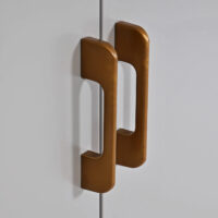 Kommode JAM-L84 Stahl Sideboard Anrichte 3 Türen 90x120x40cm