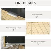 Kommode Nachttisch Skandinavien 40x36x48.5cm