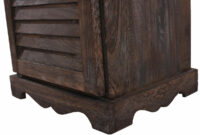 Kommode Schrank 81x40x32cm Vintage ~ braun