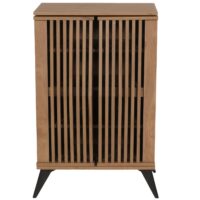 Kommode Schrank Sideboard Highboard 3D-Design 95x60x42cm braun
