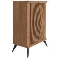 Kommode Schrank Sideboard Highboard 3D-Design 95x60x42cm braun