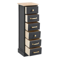 Kommode Salo mit 6 Schubladen 91x29x27cm Grau