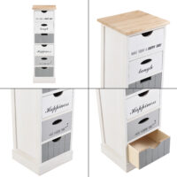 Kommode Salo 'Happy Day' mit 6 Schubladen 91x29x27cm