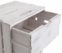 Kommode Shabby-Look Vintage weiss