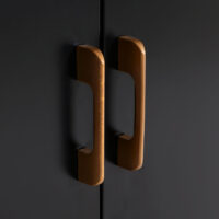 Kommode Sideboard Schrank 3 Türen Metall 90x120x40cm schwarz