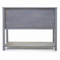 Kommode Sideboard mit Schiebetür Shabby-Look Vintage dunkelgrau