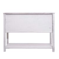 Kommode Sideboard mit Schiebetür Shabby-Look Vintage weiss