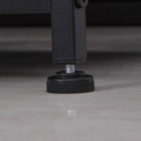 Kommode mit 7 Stoffschubladen Metallrahmen Grau